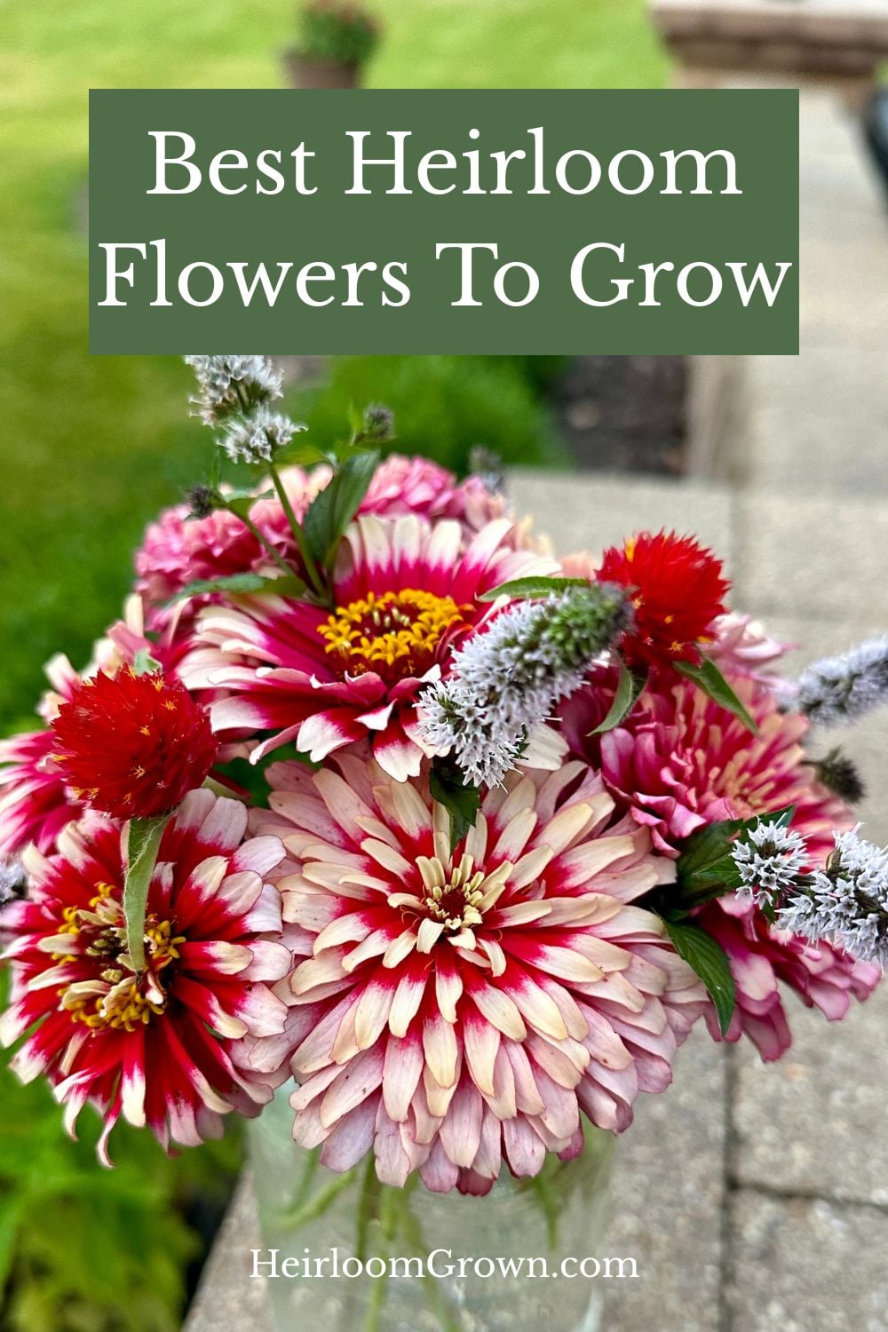Best heirloom flowers to grow pin